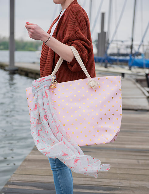 Pink hotsell beach tote